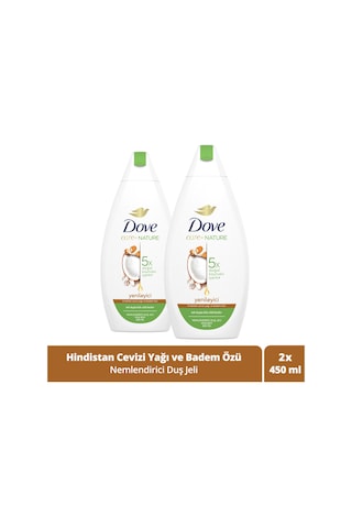 Nemlendirici Duş Jeli Hindistan Cevizi Yağı Ve Badem Özü 450 Ml X2 Diğer