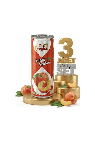 Meysu Kutu Şeftali 3x330 Ml