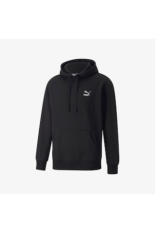 Puma Classics Hoodie Unisex Siyah Hoodie Düz 535596 Siyah