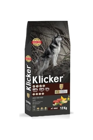 Klıcker Kuzulu Yetişkin Köpek Kuru Maması 12 KG