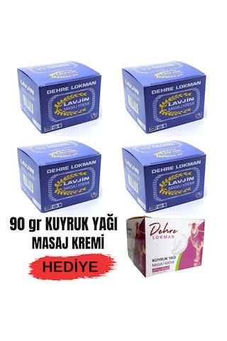 Lavjin Masaj Kremi 4 x 70 G + Kuyruk Yağı Masaj Kremi