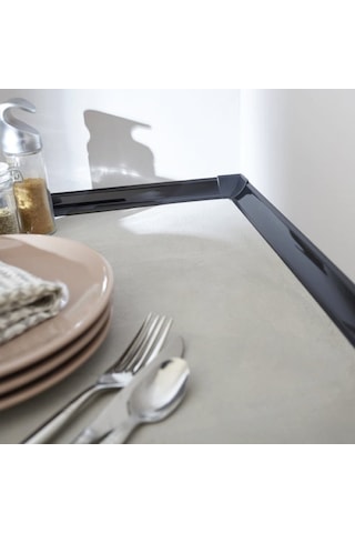 Süpürgelik Pvc Profil Iç Bükey Düz Siyah - 3,66 Metre