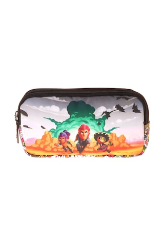 Kaukko Kids Aviator Baskılı Siyah Erkek Çocuk Okul Kalemliği Kalem Çantası - L5426