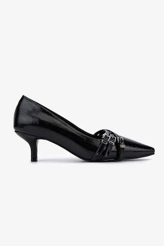 Valmenti Kadın Suni Deri Siyah Stiletto Ayakkabı 1073 0510 Bn Ayk Sk25-26 Sıyah Dr Siyah