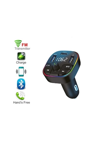 Şarj Özellikli Dijital Göstergeli Bluetooth Fm Transmitter