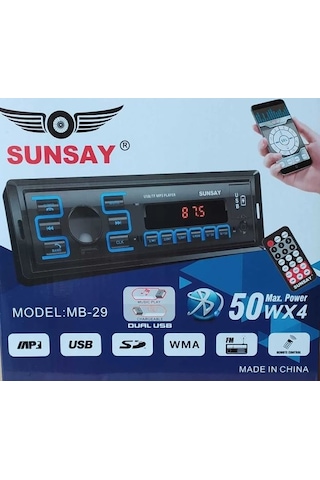 Sunsay MB-29 Yeni Model APP Control Android İos Destekli Oto Teyb