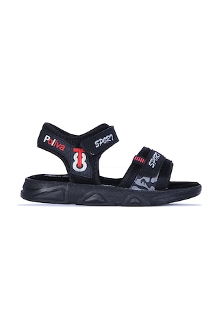 Skuaiter Skuaıter Plv-6135 Cırtlı Yazlık Erkek Çocuk Sandalet Siyah