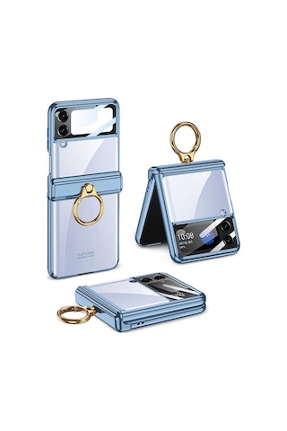 Samsung Uyumlu Galaxy Z Flip 4 Kilif Zore Kipta Yüzüklü Lens Korumali K 563354645