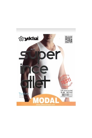 Yıldız 120 Erkek Modal Süper İnce Askılı Atlet 3 Adet 001