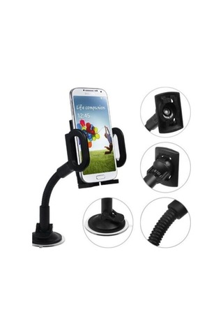 Telefon Tutucu 35cm Spralli Vantuzlu Vakum