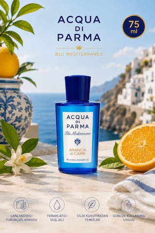 Acqua Di Parma Arancia Di Capri 5'li Bakım Seti Duş Jeli, Vücut Losyonu, Şampuan, Saç Kremi 75 Ml + Parfümlü Sabun 100 Gr