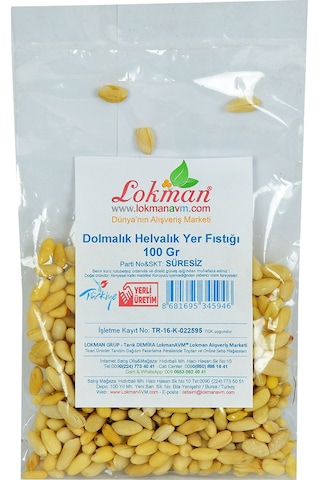 Lokman Dolmalık Helvalık Yer Fıstığı 100 G