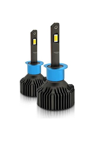 Pazly H1 Ip67 Su Geçirmez Araba Led Far Ampulü Gri