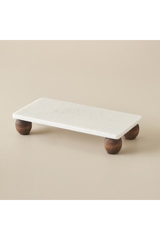 Bella Maison Olmo Mermer Dikdörtgen Sunum Standı Naturel 15 x 30 CM