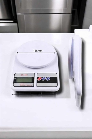 Net Lcd Ekran Ve Otomatik Kapanma Özelliği İle Uzun Ömürlü Dijital Mutfak Tartısı Açık Gri