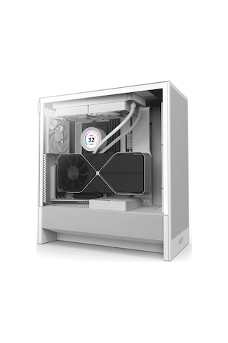 Nzxt H5 Flow 2024 CC-H52FW-01 2 Fanlı Atx Beyaz Bilgisayar Kasası