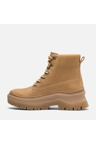 Timberland Roxie Lane Mid Lace Up Boot Kadın Bot-31866 Krem