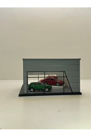 3d Baskı 1/64 Ölçekli Bmw Showroom Tasarımlı Diorama Araç Sergileme Garajı