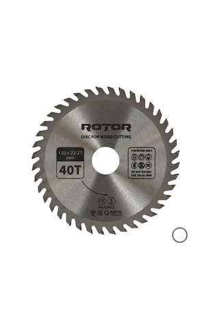 Ahşap Kesme Diski Rotor 125 22,23 40t