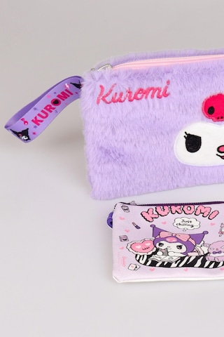 Dekomus İle Lisanslı Yeni Sezon Kuromı Peluş Basıc El Çantası,para Çantası Ve Zincirli Anahtarlık Seti Altın