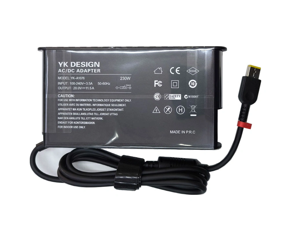 Leneova İle Uyumlu 19v 11.5a Usb Kare Uç 230w Notebook Adaptörü