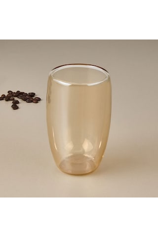 Perotti Çift Cidarlı Latte Bardağı - Amber - 450 Ml Amber