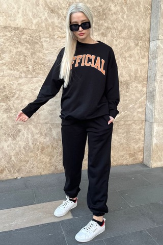 Madmext Mad Girls Siyah Eşofman Takım Mg944-siyah Siyah