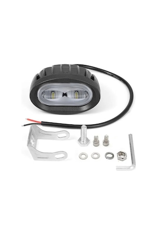Led Spot Işık Ve Beyaz Projektör Lens Oval Çift Gözlü Led Off Road Lamba Motosiklet Ve İş Makinesi Projektörü 12v-85v
