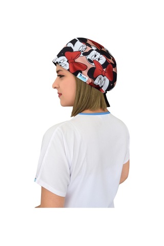 Minnie Mouse Desenli Doktor Hemşire Aşçı Hastane Bonesi