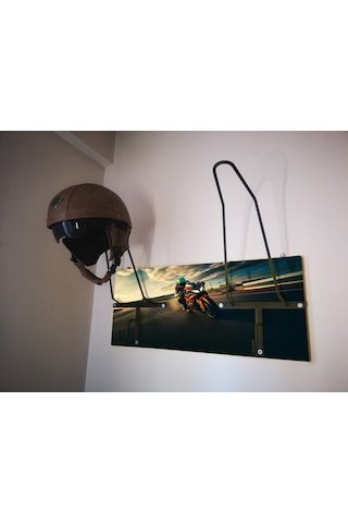 Özel Fotoğraflı Kask Askısı, Motorcu Kask Askısı, Personalv82