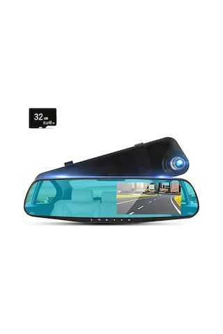 Xuweiwei Gyıoeupt Style 2 4 5 Inç Büyük Ekran 1080p Hd Gece Görüşlü Araç Kamerası 32gb Hafıza Kartı Seçenekli