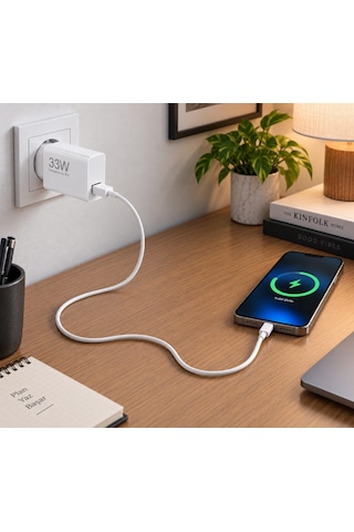Flayse 33w Hızlı Şarj Adaptörü Ve Usb Type-c Kablo Seti