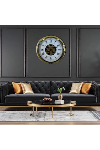 Aurelius Gold 60 Cm Çarklı Duvar Saati 11 11439214