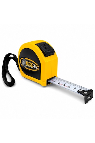 12 Adet 3mt X 16mm Otomatik Çelik Şerit Metre Stoplu 5250 Diğer