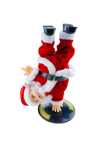 Xindoker Elektrikli Devrilen Döner Noel Baba Oyuncak, Ev Dekorasyonu İçin Noel Festivali Atmosferi Artırıcı Hediyelik Oyuncak Çok Renkli