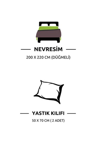 Loyal Home Çift Kişilik Nevresim Seti Çarşafsız - Mavi