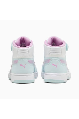 Puma Rebound Slam Mıd Faded Glow Çocuk Ayakkabısı Çok Renkli
