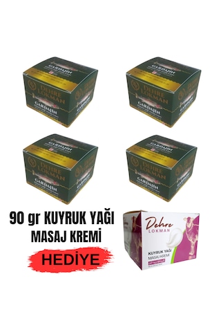 Gardajin Lüx Alabalık Yağı Kremi 70 Gr X 4 Ad.& Kuyruk Yağı Masaj Kremi Hediye