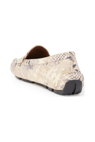 Kurt Geiger Yılan Desenli Eagle Loafer Ayakkabılar Altın