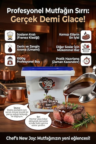 Chefs New Joy Demi Glace Sauce Sos Tozu 1 KG