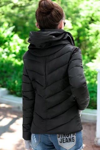 Günlük Kısa Kışlık Şişme Kadın Mont Co801syh2 Siyah