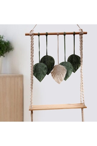 Homyl Duvar Yaprak Asılı Goblen Raf Saçak Oturma Odaları