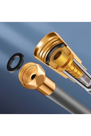 Siyah Silikon Duş Hortumu Yüksek Kalite Kırılmaz Kopmaz 150cm Siyah