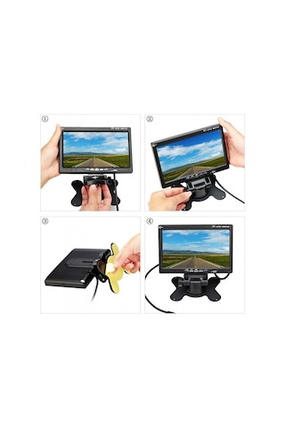 7 Inch Araç İçi Kamera Monitörü Geri Vites Uyumlu