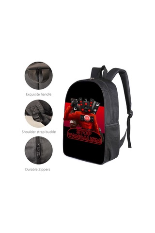 Örümcek Adam Yeni Sırt Çantası Büyük Kapasiteli Öğrenci Kişilik Okul Çantası Üç Parça Seti Stil 34