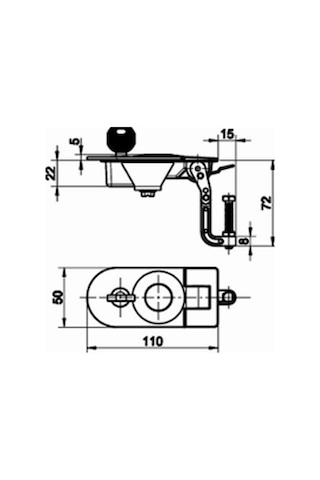 Sensation Karavan Bagaj Kilidi Basmalı Sıkıştırmalı Düz Tip