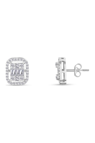 1.00 Karat Baget Pırlanta Küpe - Hrd Sertifikalı 51076030