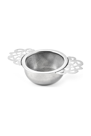 Sones 304 Paslanmaz Çelik Çaydanlık Dekoratif Kenar Çay Filtresi, Renk: Gümüş