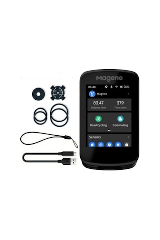 Magene Smart C606 Gps Bisiklet Bilgisayarı Dokunmatik Siyah