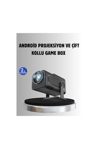 Android Projeksiyon Game Box - 1280x720p Hd Çözünürlük, Bluetooth,hdmı Ve Usb Girişli